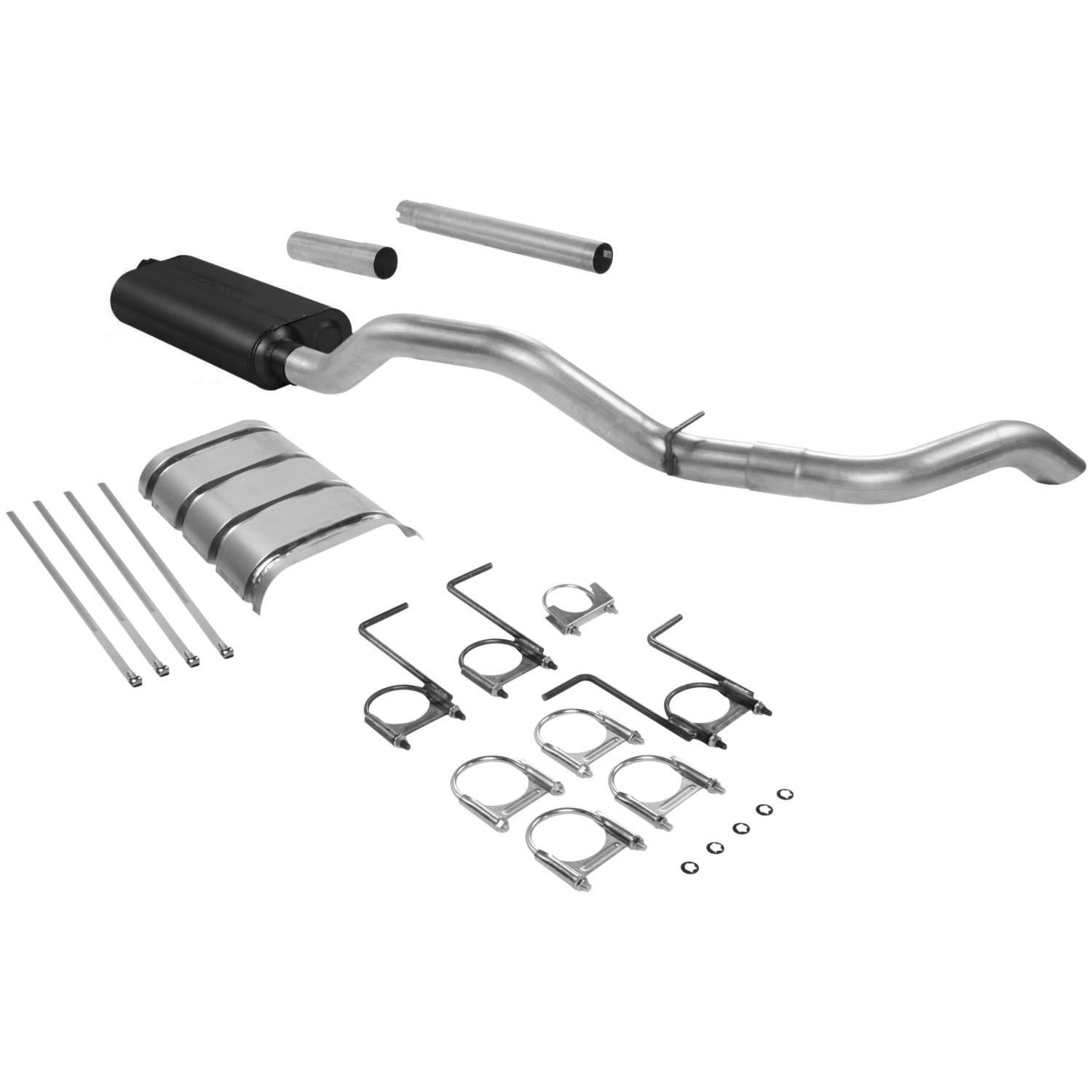 Flowmaster Cat-back System - Single Side Exit - Force II - Mild Sound