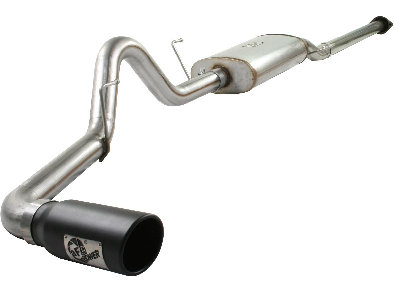AFE MACH Force-Xp 3 IN 409 Stainless Steel Cat-Back Exhaust System w/Black Tip (2009-2010 F-150, F-150, F-150) - 49-43015-B