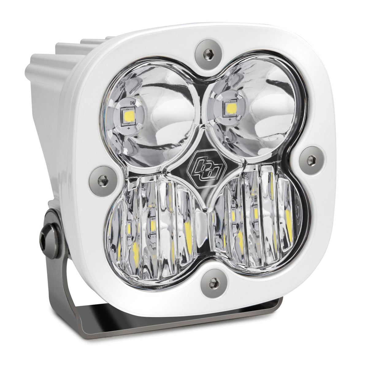 Baja Designs Squadron Sport Light Pods: (Each / Clear / Driving Combo Beam / White Body) (Universal) - 550003WT