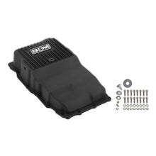 B&M Hi-Tek Heavy-Duty Deep Transmission Pan-GM 10L80- Aluminum-Black Anodized - 71401