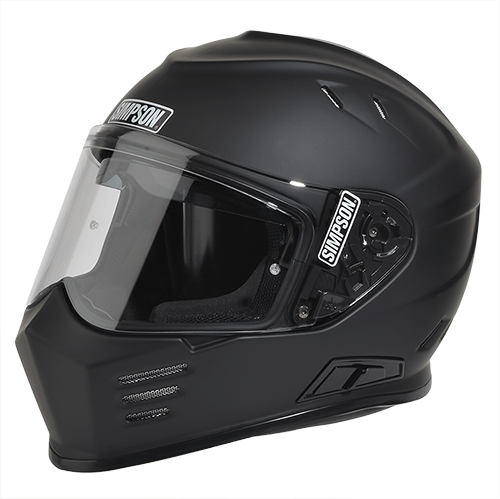 Simpson Racing Ghost Bandit Flat Black Motorcycle Helmet - Medium - GBDM3