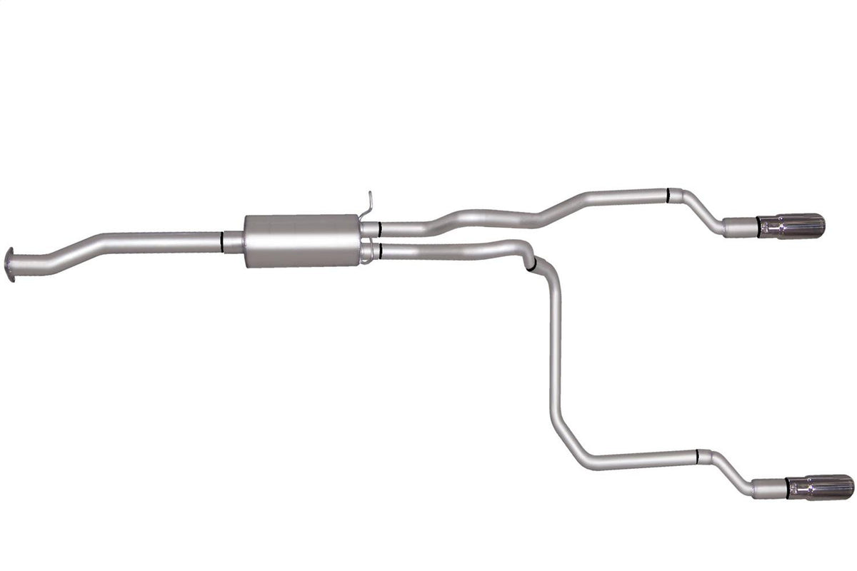 Gibson Exhaust Cat-Back Dual Split Exhaust System; Aluminized (1996-1997 S10 LS, Sonoma SLS, Sonoma SLE) - 5533