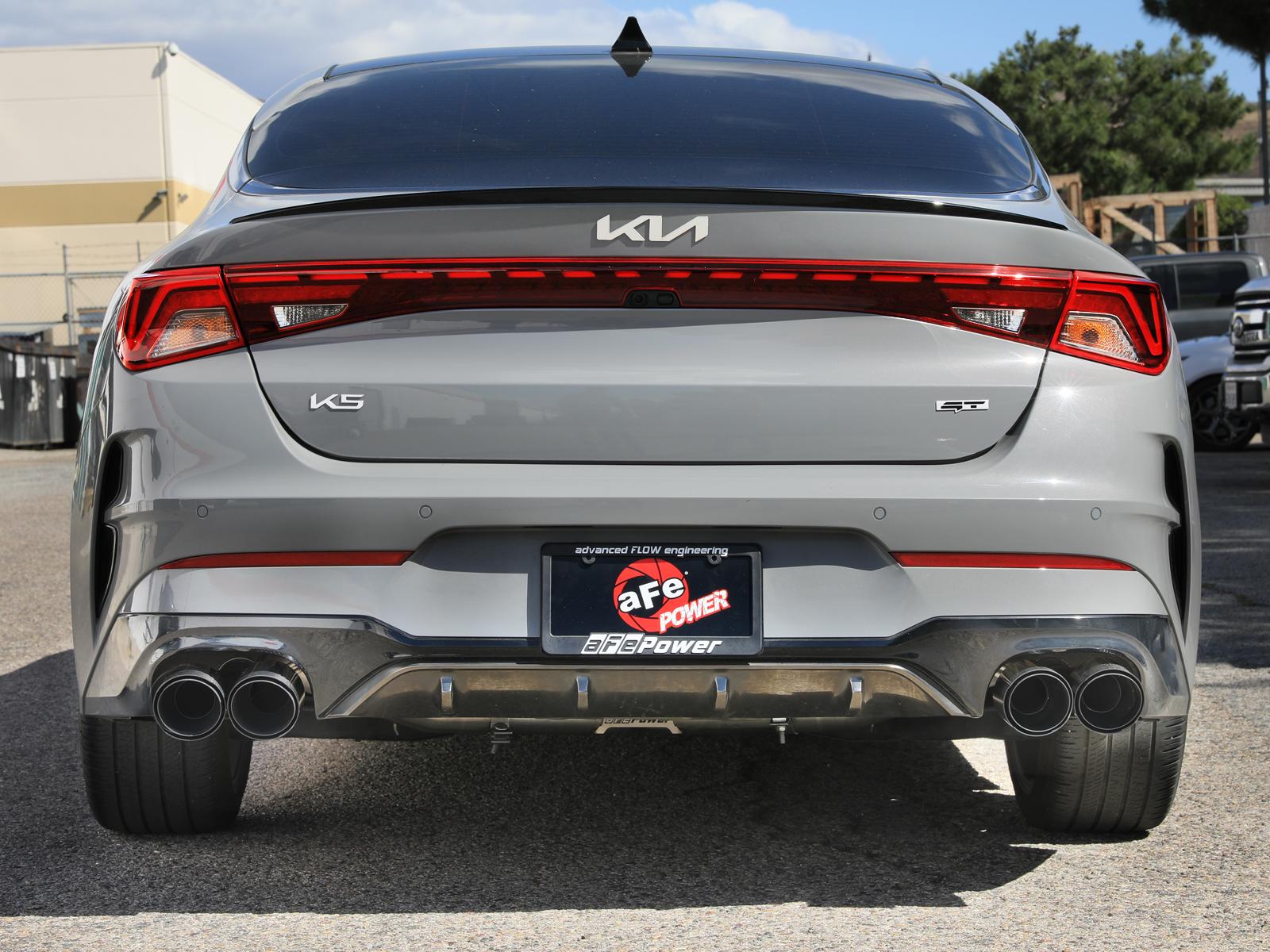 AFE Takeda 3 IN to 2-1/2 IN 304 Stainless Steel Axle-Back Exhaust w/ Carbon Tip (2021-2024 K5 GT) - 49-37043-C