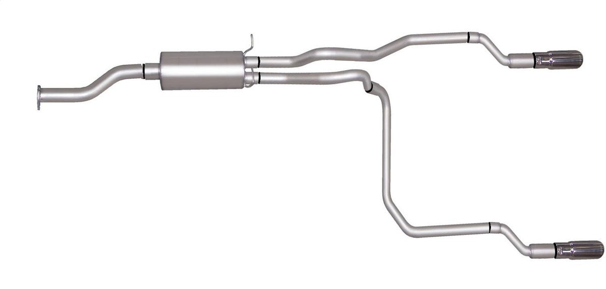 Gibson Exhaust Cat-Back Dual Split Exhaust System; Aluminized (1998-1999 S10 Base, S10 LS, S10 SS, S10 Xtreme, Sonoma) - 5537
