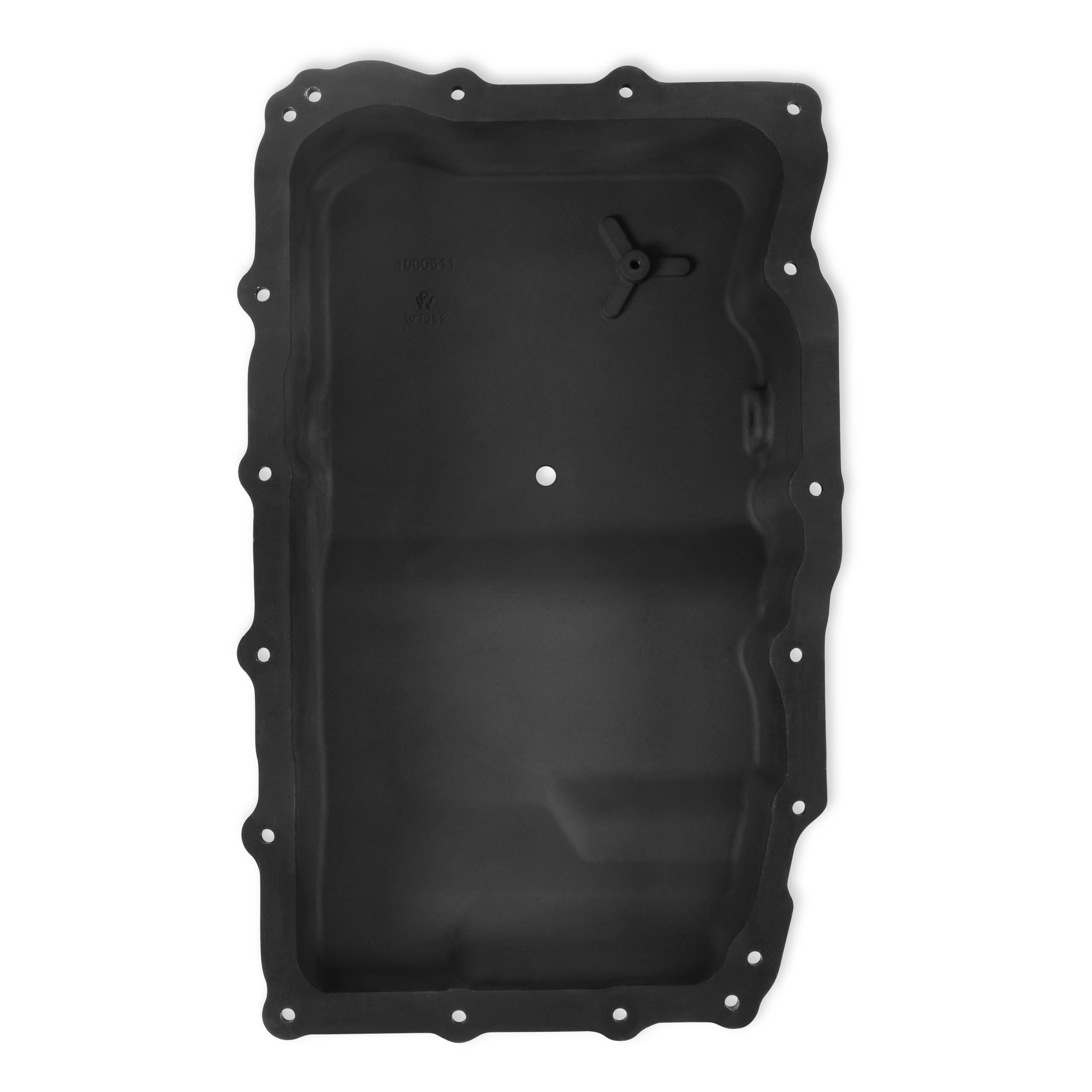 B&M Hi-Tek Heavy-Duty Deep Transmission Pan-GM 10L80- Aluminum-Black Anodized - 71401