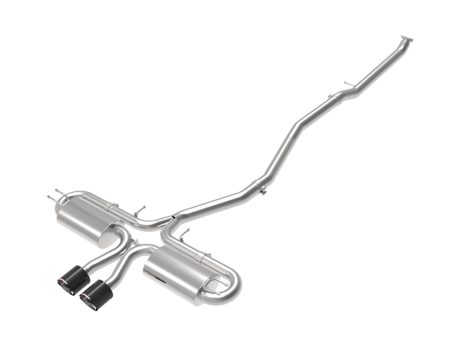AFE Cat-Back Exhaust System (2017-2019 Honda Civic Si L4-1.5L (t)) - 49-36618-1C