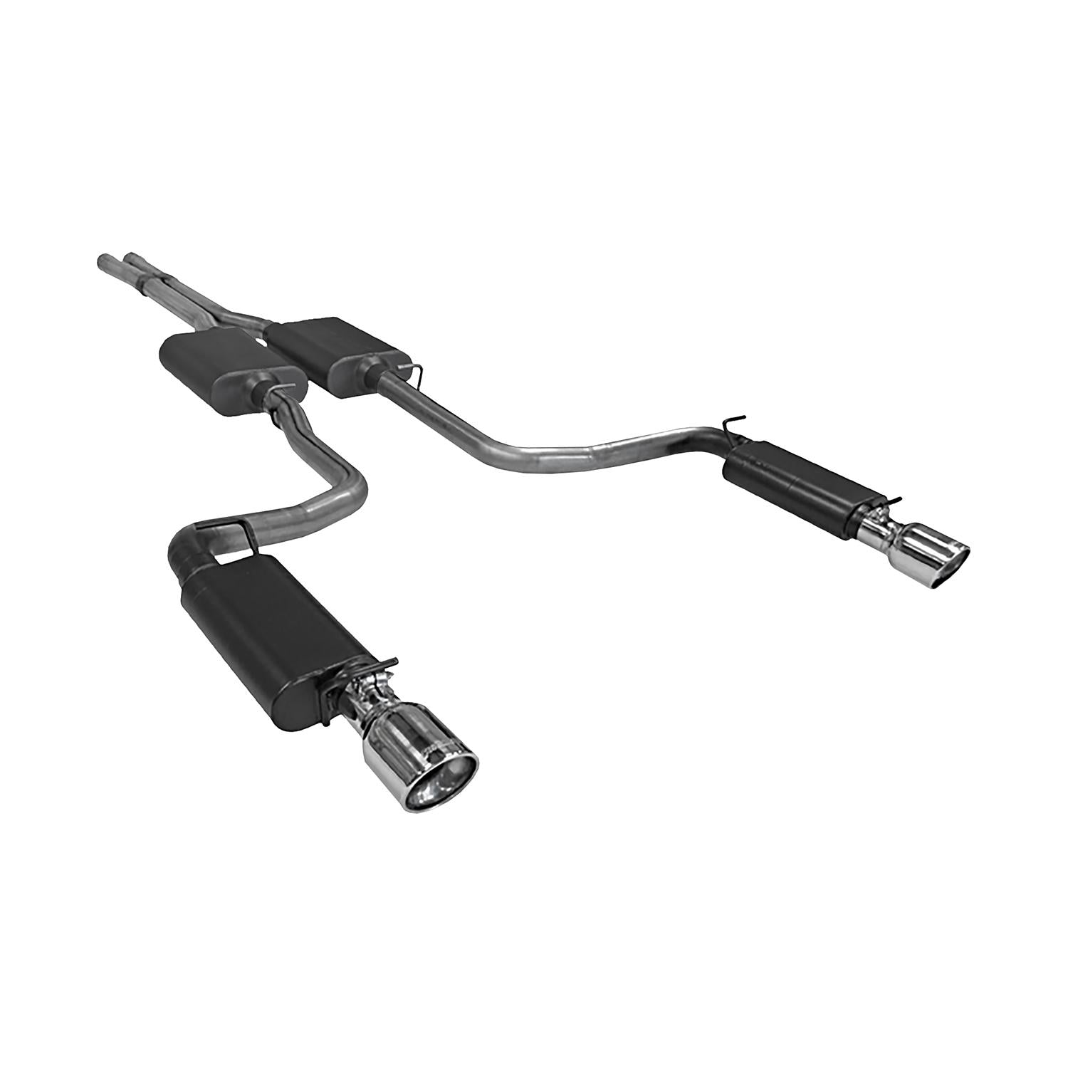 Flowmaster Cat-back System - Dual Rear Exit - Force II - Mild/Moderate Sound