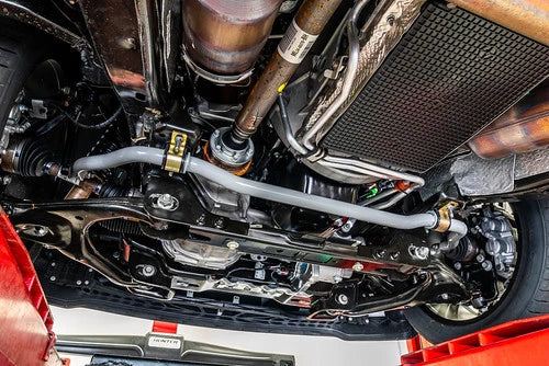 Steeda Adjustable Front Sway Bar bracket detail