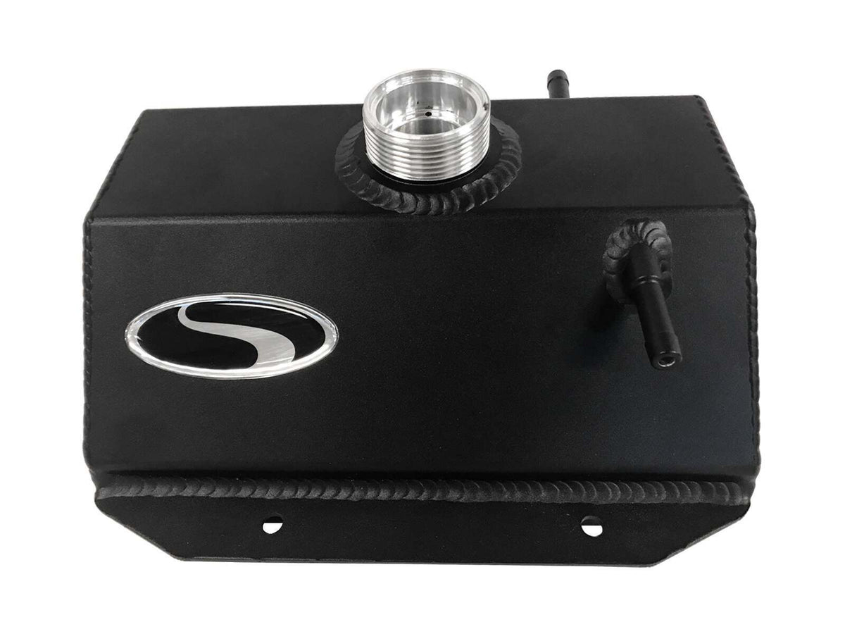 Steeda Coolant Expansion Tank Aluminum - Black (2015-2023 Mustang GT / EcoBoost / V6) - 555-0600