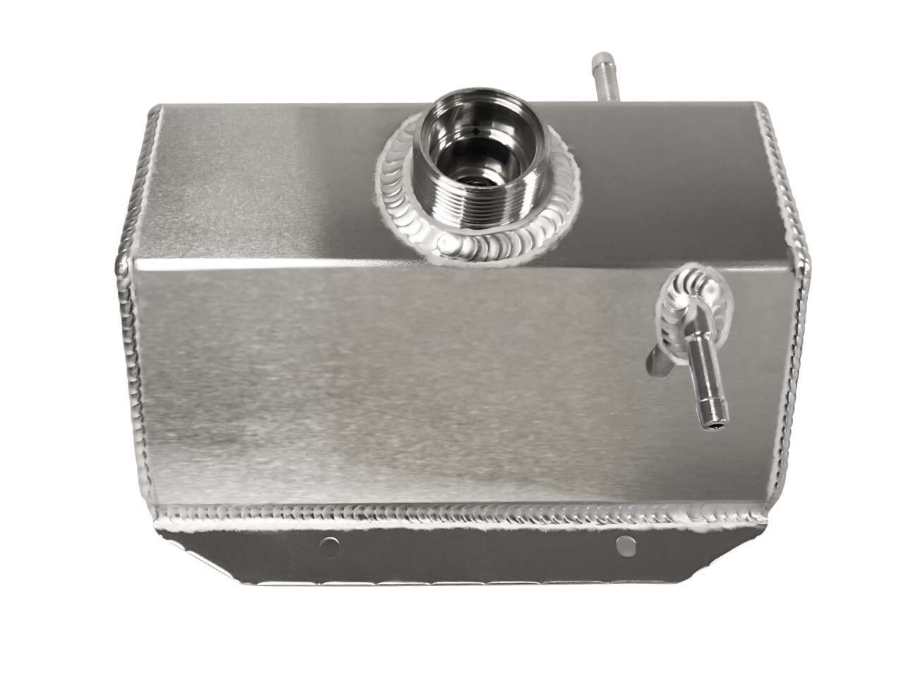 Steeda Coolant Expansion Tank Aluminum - Plain (2015-2023 Mustang GT / V6 / EcoBoost) - 555-0601