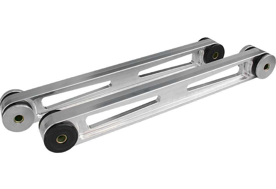 Steeda Billet Rear Lower Control Arms - w/ Logo Poly Ends (2005-2014 Mustang) - 555-4405