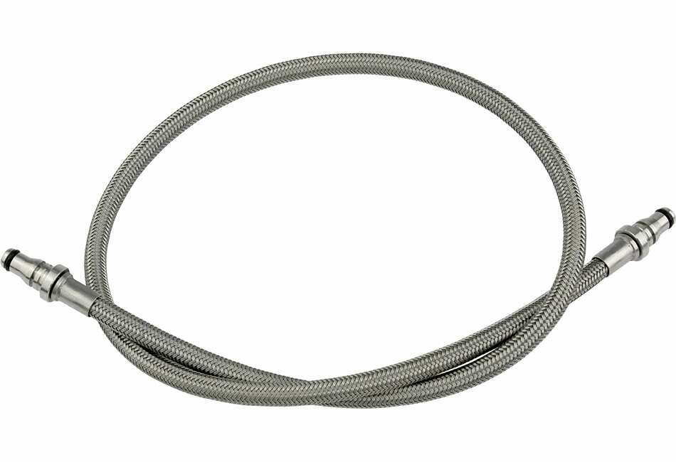 Steeda Stainless Braided Hydraulic Clutch Line (2013-2022 Mustang EcoBoost / GT350 / Mach-1 & Focus ST / RS) - 555-7017