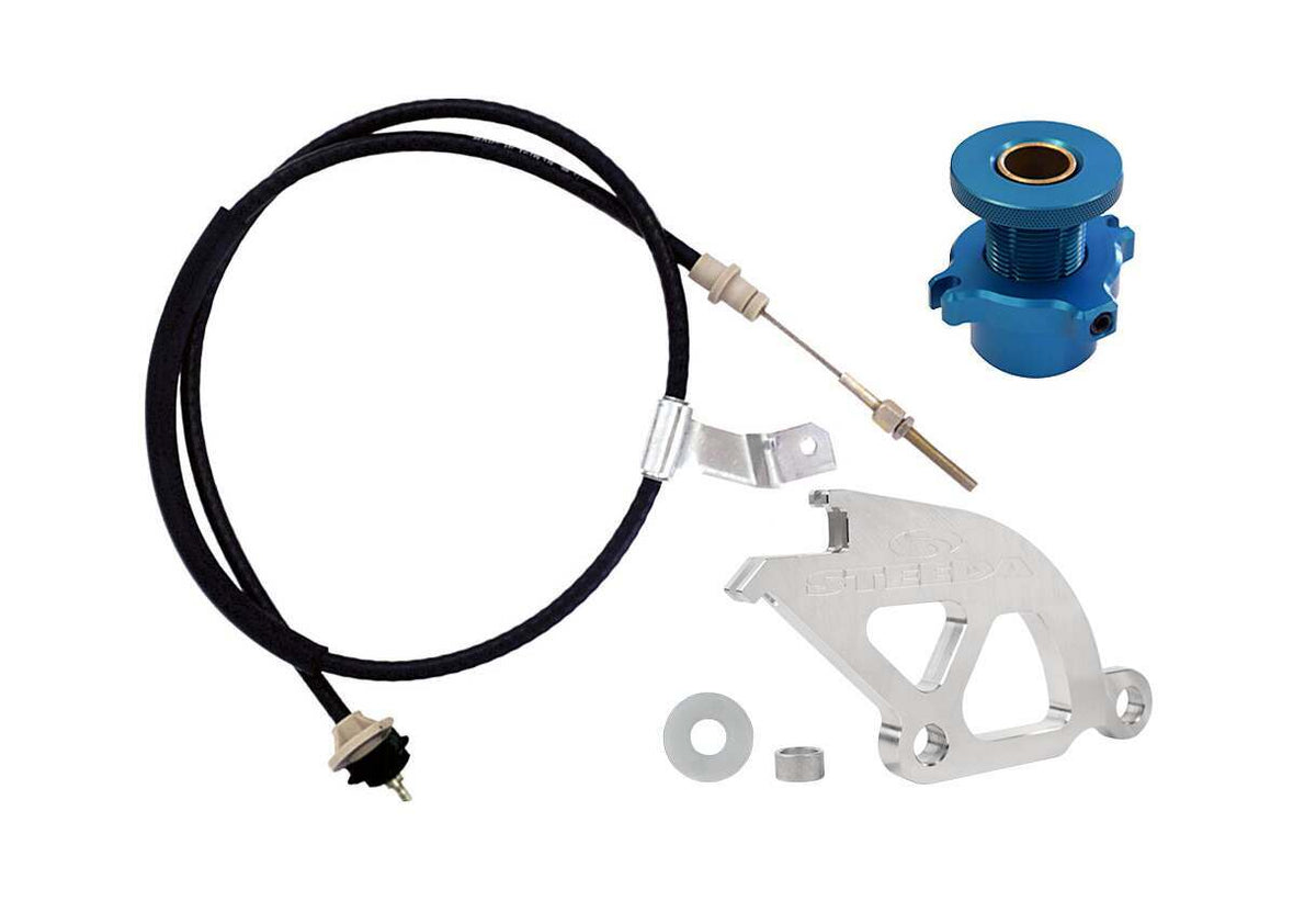 Steeda adjustable cable, double hook quadrant & firewall adjuster (1996-2004 Mustangs) - 555-7041