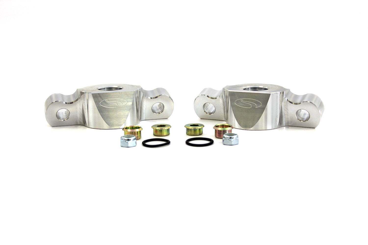 Steeda Billet Rear Shock Mount - 12mm Adjustable Pro Action Rear Shocks (2015-2026 Mustang GT / V6 / EcoBoost) - 555-8152