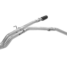 AFE Large Bore-HD 3 IN 409 Stainless Steel DPF-Back Exhaust System w/Black Tip (2014-2019 1500, 1500 Classic) - 49-42045-B