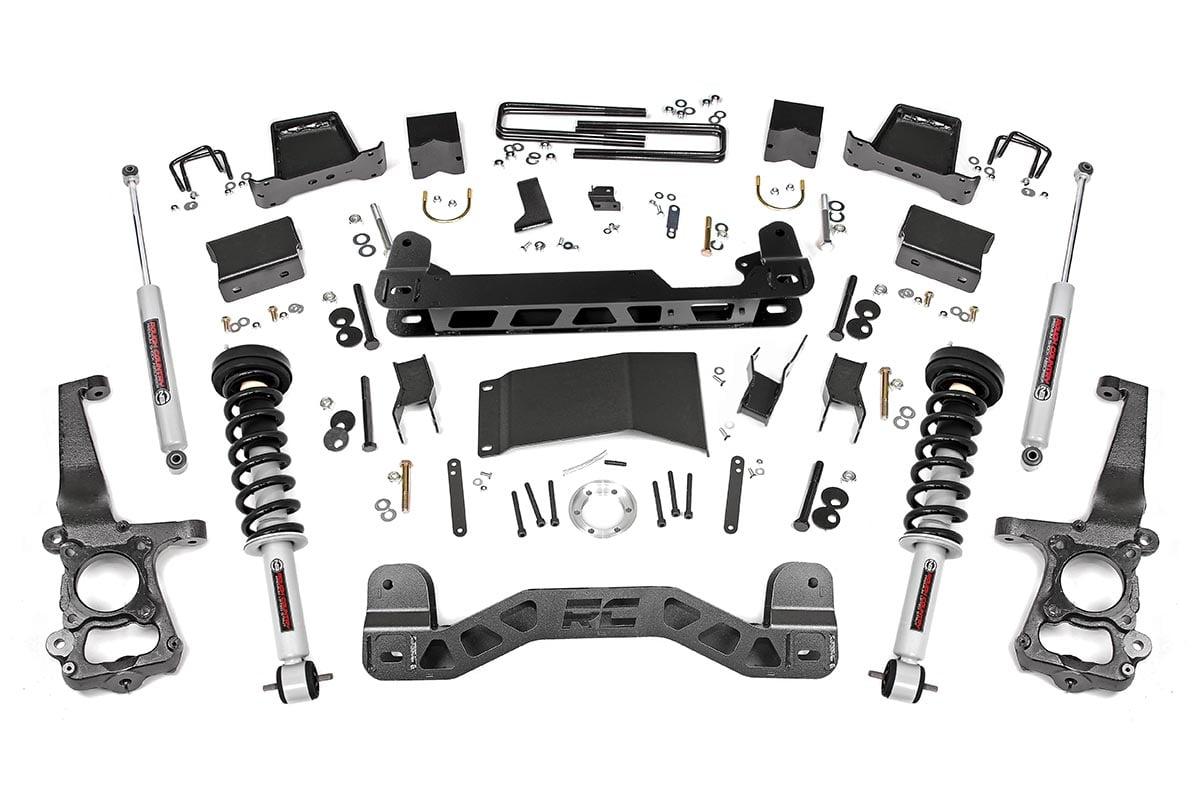 Rough Country 6in Ford Suspension Lift Kit, Lifted Struts (15-20 F-150 4WD) (2015-2020 F-150) - 55731