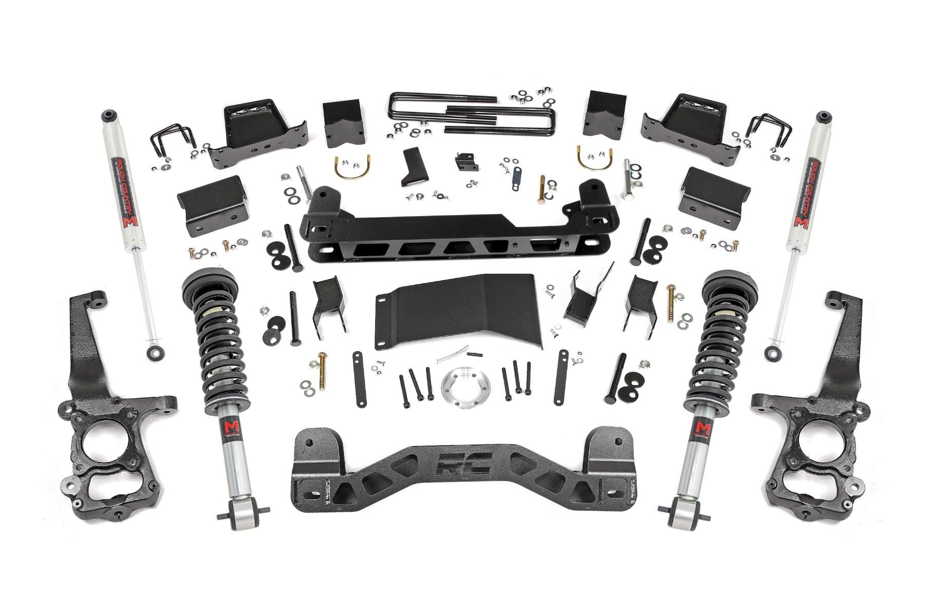 Rough Country 6 Inch Lift Kit M1 Struts/M1 Ford F-150 4WD (2015-2020) (2015-2020 F-150) - 55740