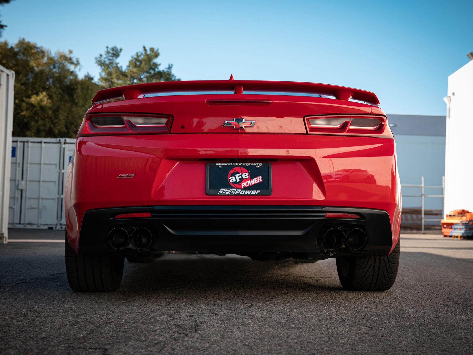 AFE MACH Force-Xp 2-1/2 IN 409 Stainless Steel Axle-Back Exhaust System Black (Chevrolet Camaro SS 16-24 V8-6.2L) - 49-44119NM-B