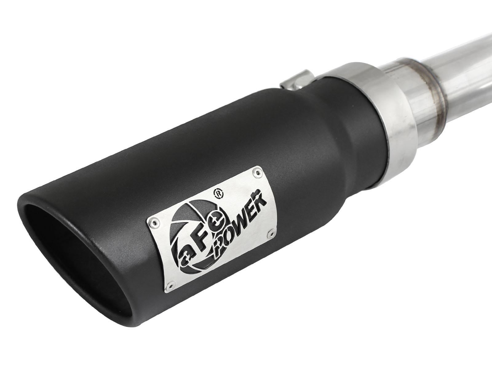 AFE Large Bore-HD Stainless Steel DPF-Back Exhaust System w/ Black Tip (2014-2019 1500, 1500 Classic) - 49-42041-B
