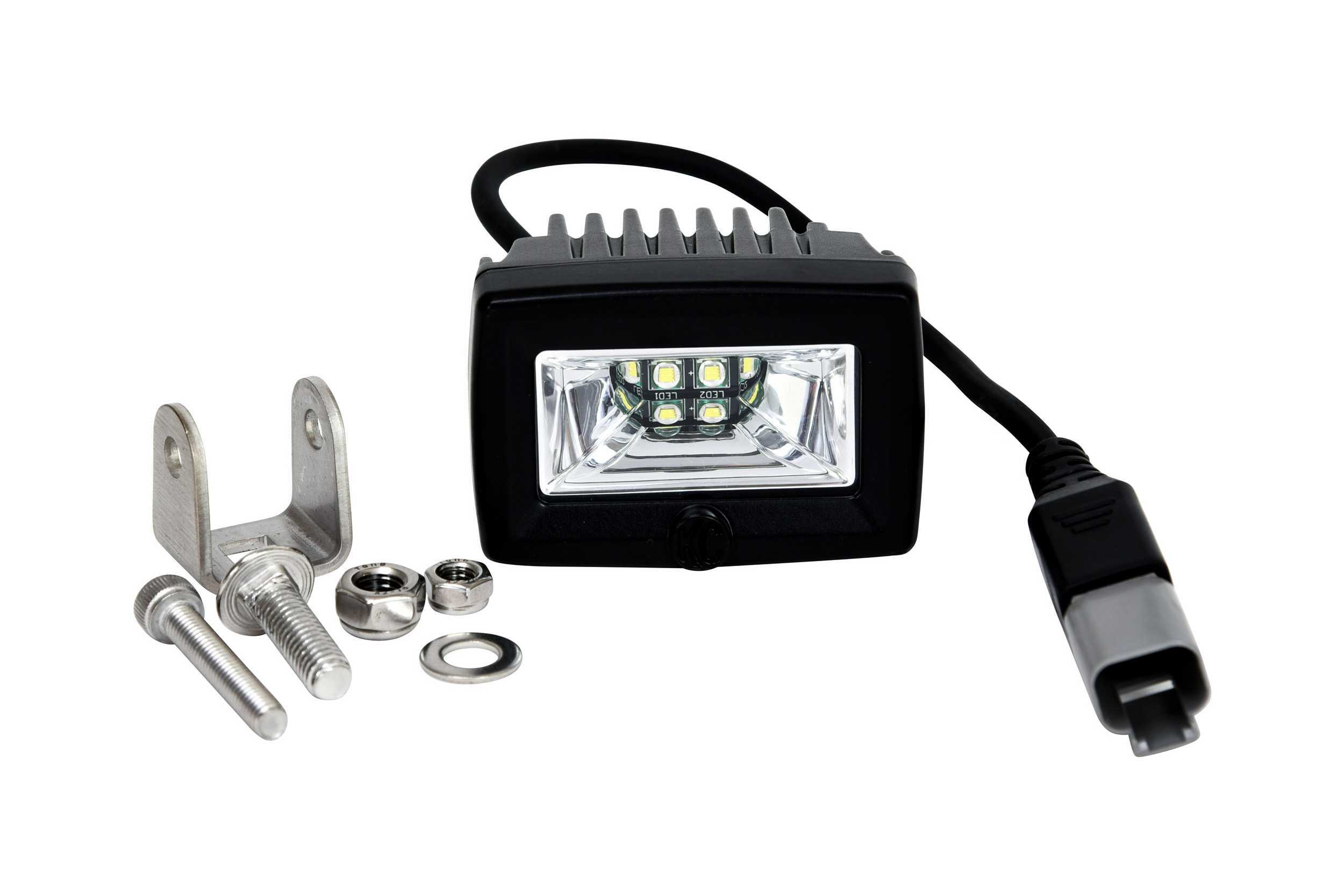 KC HiLites KC Hilites C-Series LED Light: (C2 / 2in / 20w Flood / Each) - KC1328