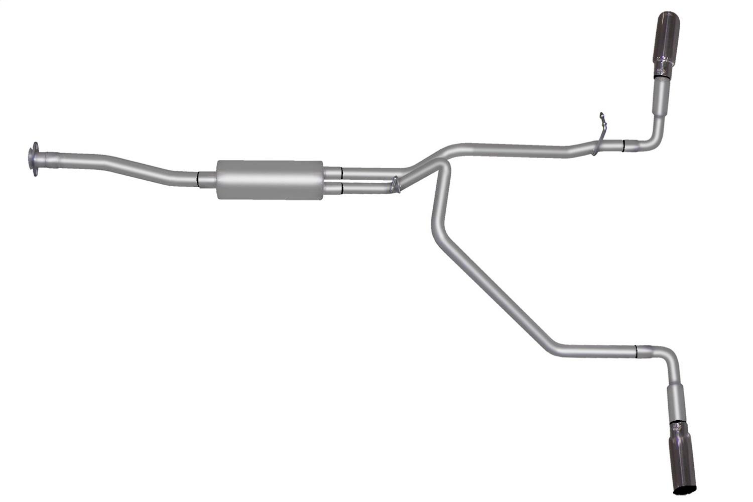 Gibson Exhaust Cat-Back Dual Extreme Exhaust System; Aluminized (2015-2022 Chevrolet Colorado, GMC Canyon) - 5587