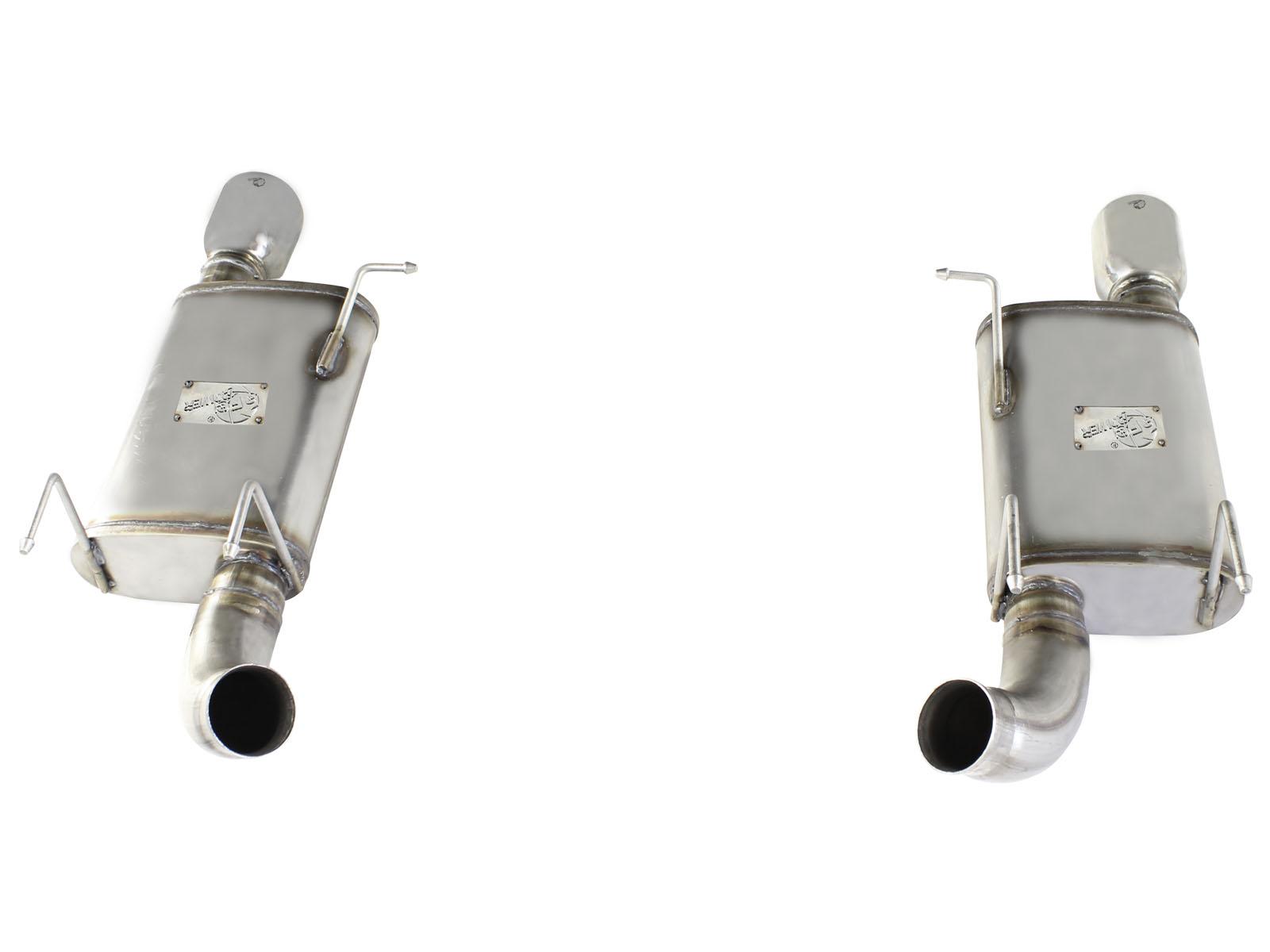 aFe 2011-2014 Mustang 5.0L Mach Force-Xp 3" Stainless Steel Axle-Back Exhaust System w/ Polished Tips