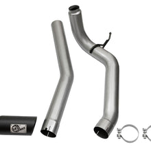 AFE Large Bore-HD 4 IN DPF-Back Stainless Steel Exhaust System w/Black Tip (2016-2019 Titan XD) - 49-46113-B