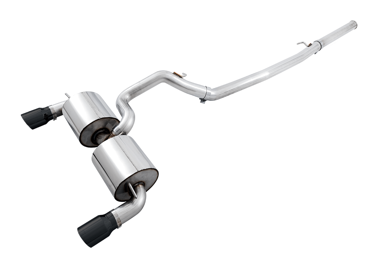AWE 3015-33088 2016-2018 Focus RS Touring Edition Catback Exhaust with Diamond Black Tips (Non Resonated)