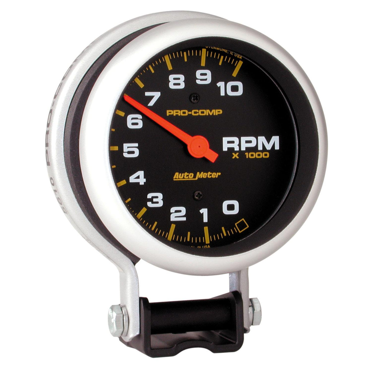 Auto Meter 3-3/4" PEDESTAL TACHOMETER, 0-10,000 RPM, PRO-COMP - 5610
