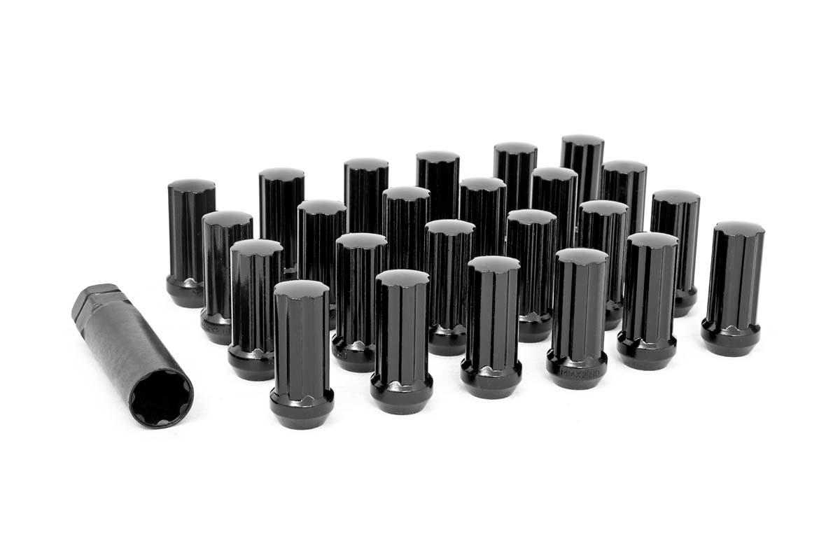 Rough Country 9/16 x 18 Lug Nut Set of 32 Black (1994-2013 Ram 3500, Ram 2500, Ram 1500, Dakota, 3500, 2500, 1500) - 5631832BLK