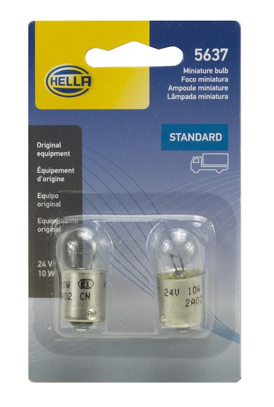 Hella Bulb 5637 24V 10W Ba15S B6      8Ga - 5637TB