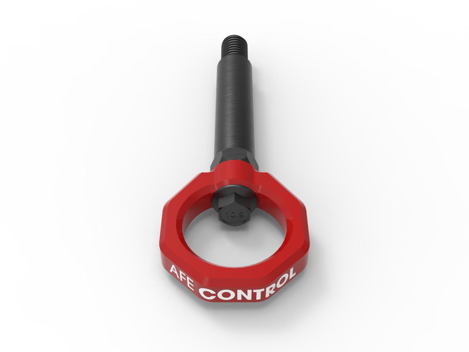 aFe CONTROL Rear Tow Hook Red - 450-502002-R