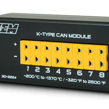 AEM 8 Channel K-Type Thermocouple EGT CAN Module - 30-2224