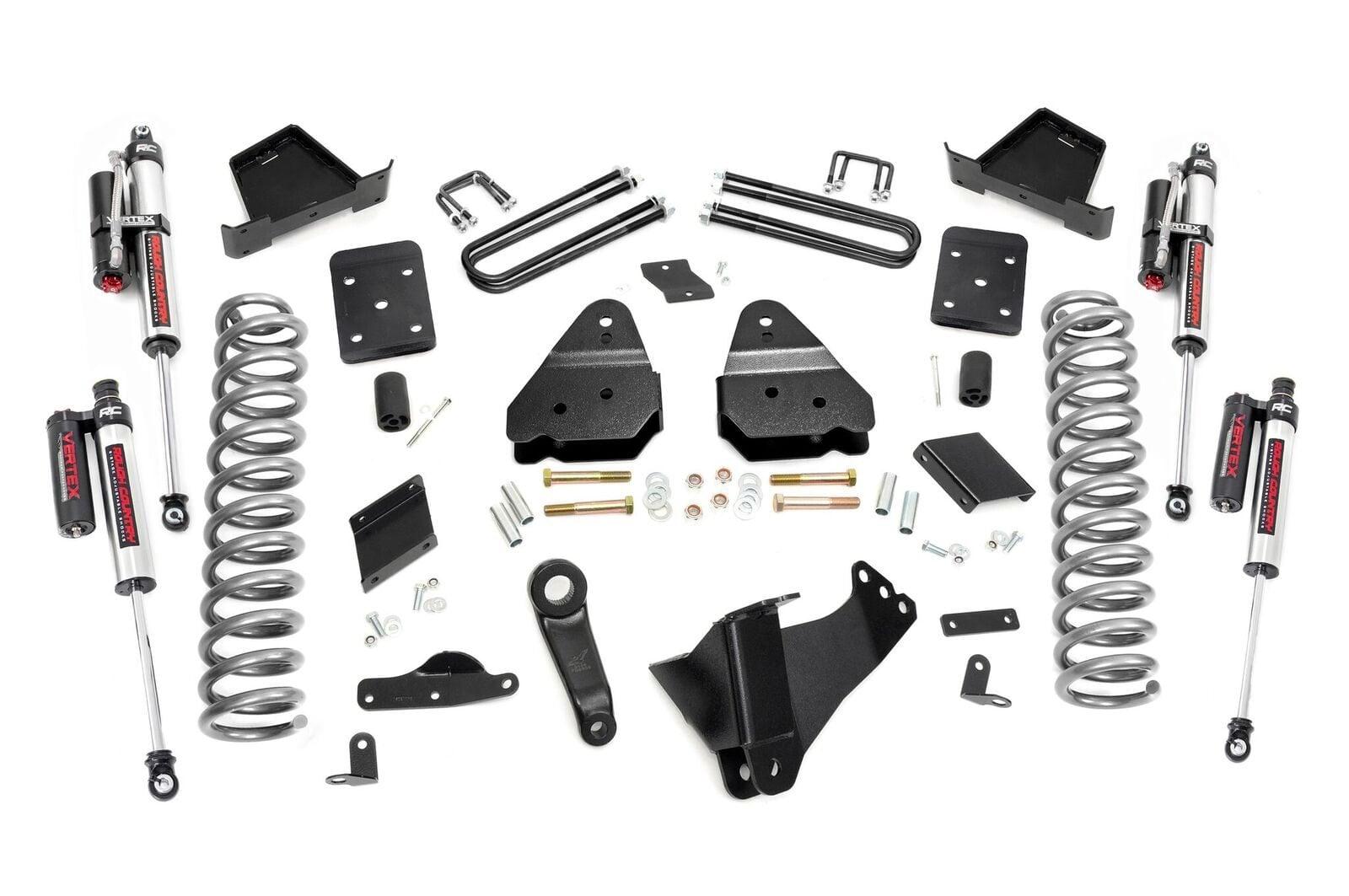 Rough Country 4.5in Ford Suspension Lift Kit, Vertex (15-16 F-250 4WD, w/Overloads) (2015-2016 F-250 Super Duty) - 56750