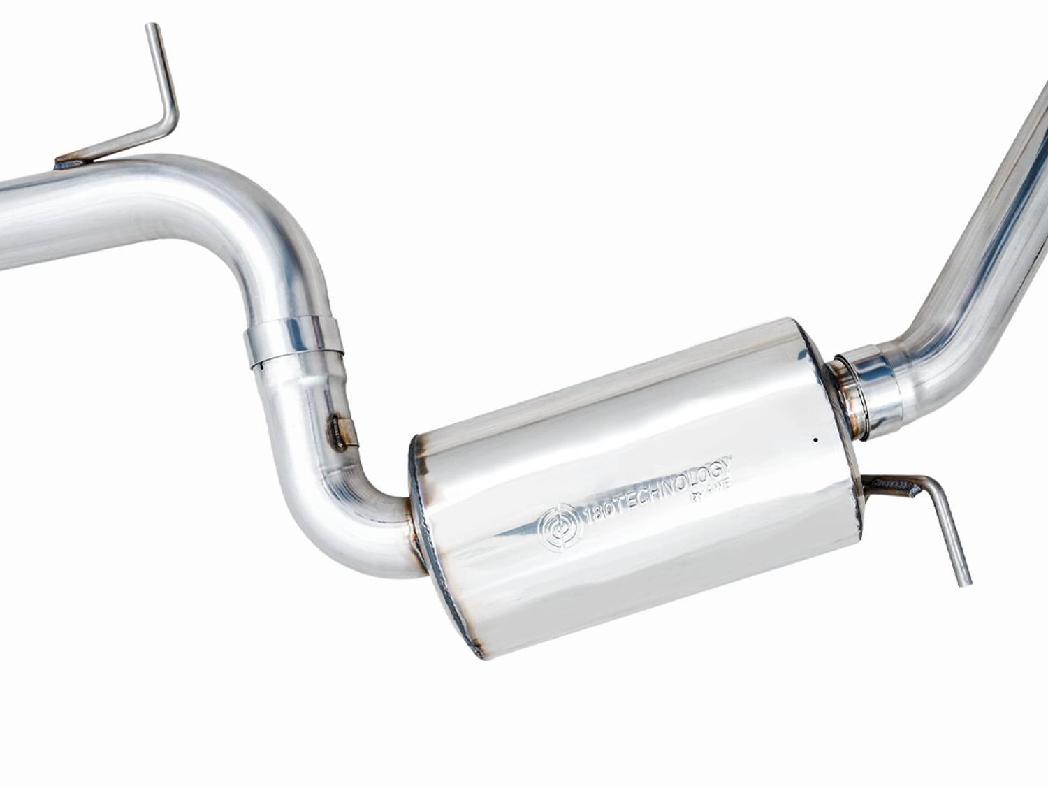 AWE Touring Edition Catback Exhaust - Diamond Black Tips (2022-2023 Volkswagen MK8 GTI) - 3015-33658