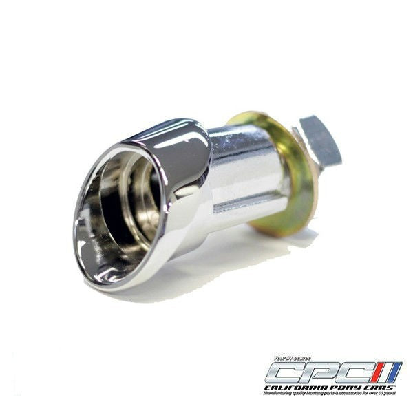 California Pony Cars 1964-1966 Mustang Trunk Lock Bezel Kit, Chrome Plated W\Gasket.. - EXT-646-203