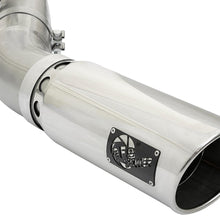 AFE Large Bore-HD 4 IN 409 Stainless Steel DPF-Back Exhaust System w/Polished Tip (2017-2019 Silverado 2500 HD, Silverado 3500 HD, Sierra 2500 HD, Sierra 3500 HD) - 49-44085-P