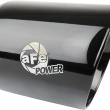 AFE MACH Force-Xp 304 Stainless Steel Clamp-on Exhaust Tip Black (3 IN Inlet x 4-1/2 IN Outlet x 9 IN L) - 49T30454-B093