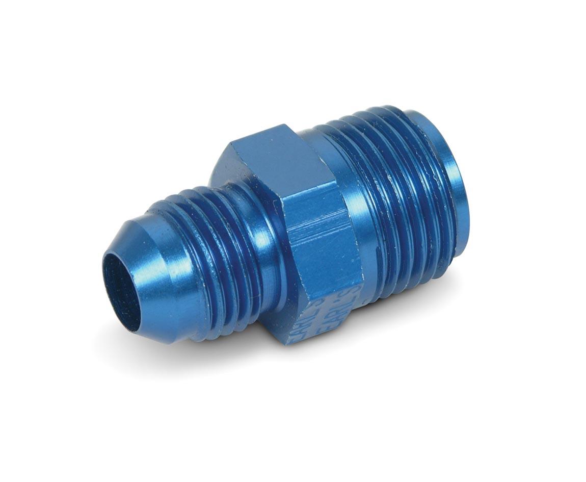 Earls Aluminum An To Carburetor Adapter - Size: -12 Nptan Male To -10 Nptan Male - Anodized Blue - Bagged Packaging - 991950ERL