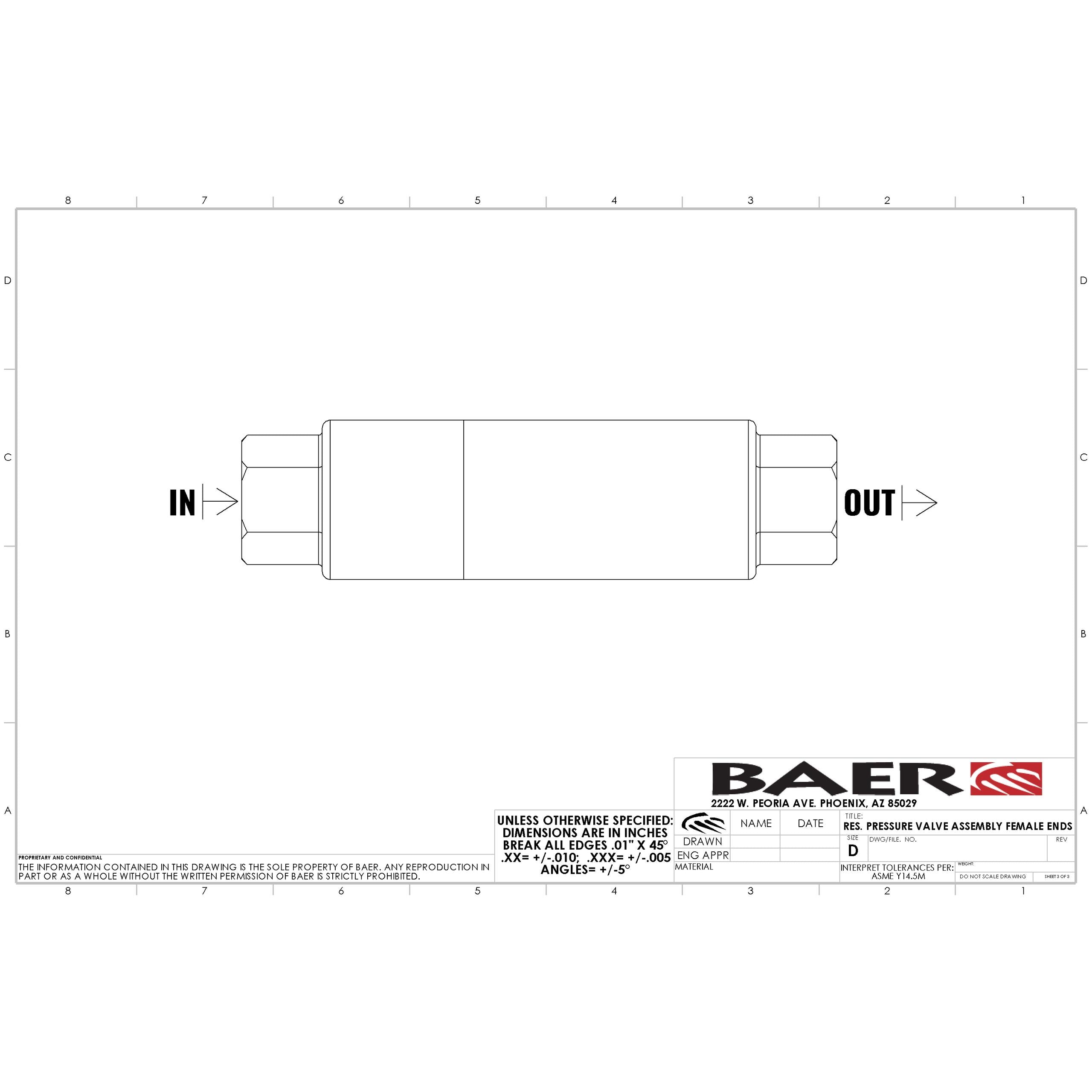 Baer Resid Pressure Valve - 6805148