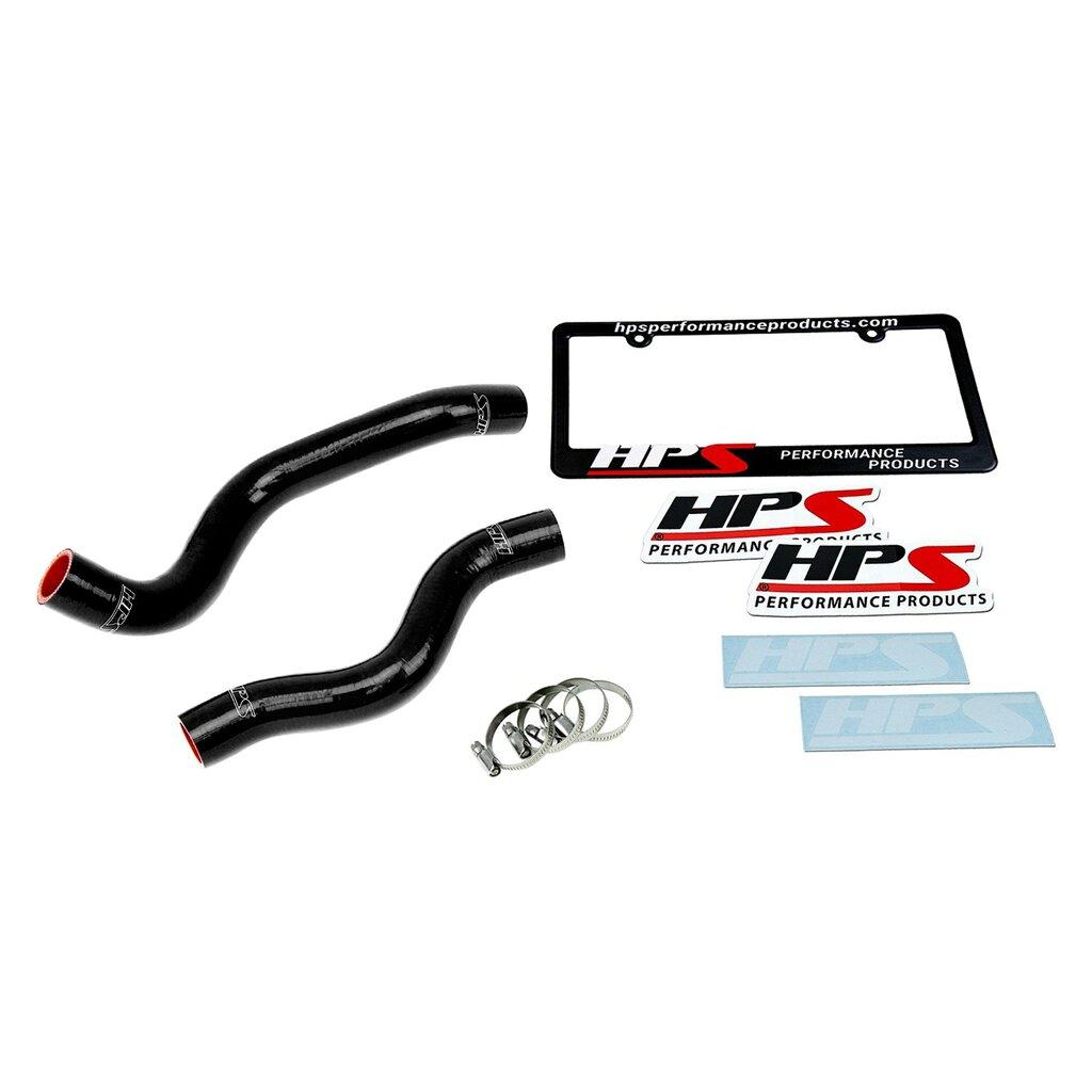 HPS Performance HPS Black Silicone Radiator Hose Kit Coolant OEM Replacement 57-1200-BLK (Honda 12-15 Civic Non Si 1.8L) - 57-1200-BLK