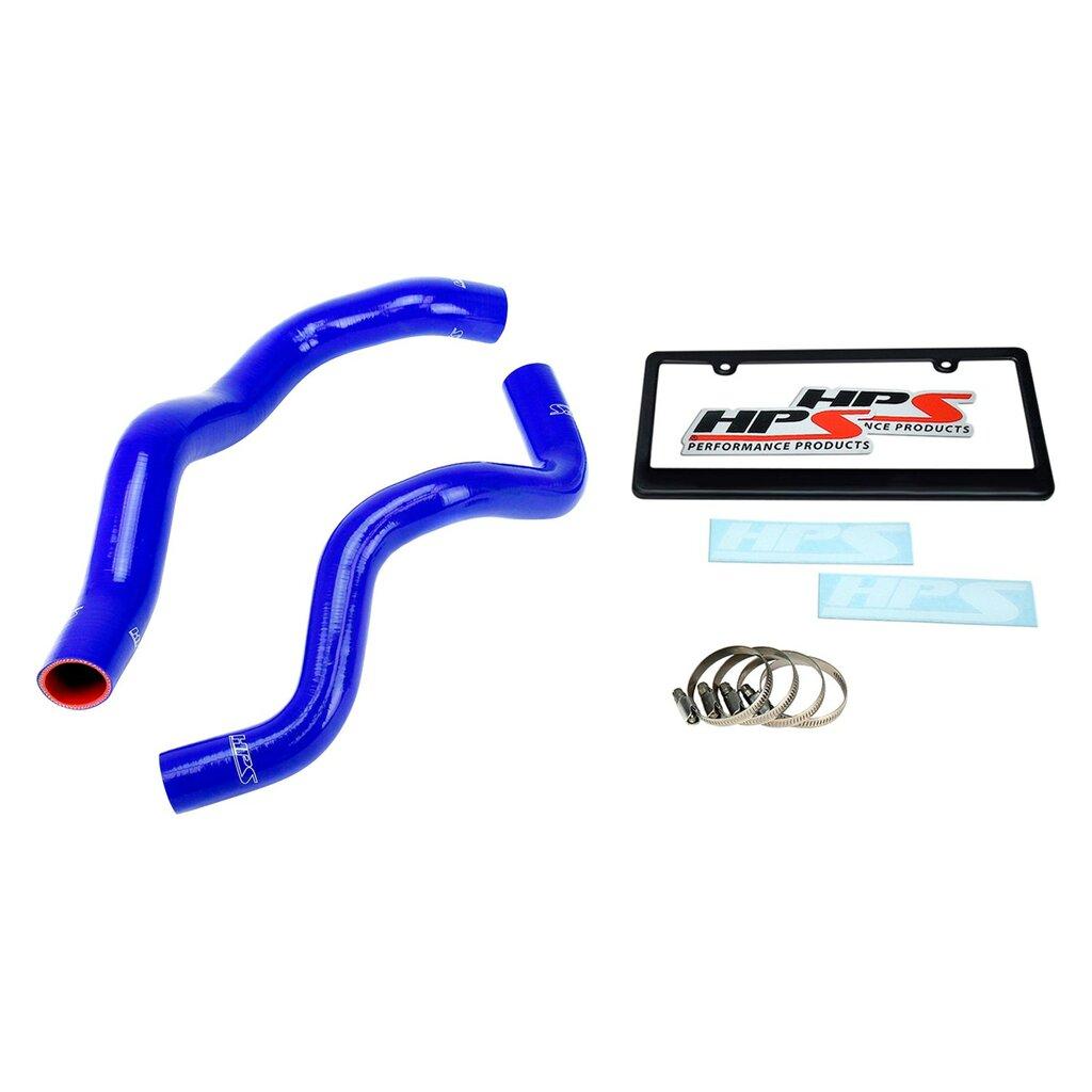 HPS Performance HPS Blue Silicone Radiator Hose Kit Coolant OEM Replacement 57-1332-BLUE (Ford 94-95 Mustang Base V6 3.8L) - 57-1332-BLUE