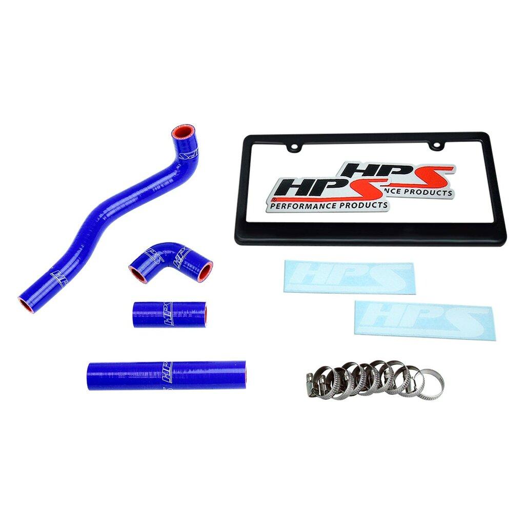 HPS Performance HPS Blue Silicone Radiator Hose Kit Coolant OEM Replacement 57-1367-BLUE (Kawasaki 88-04 KX500) - 57-1367-BLUE