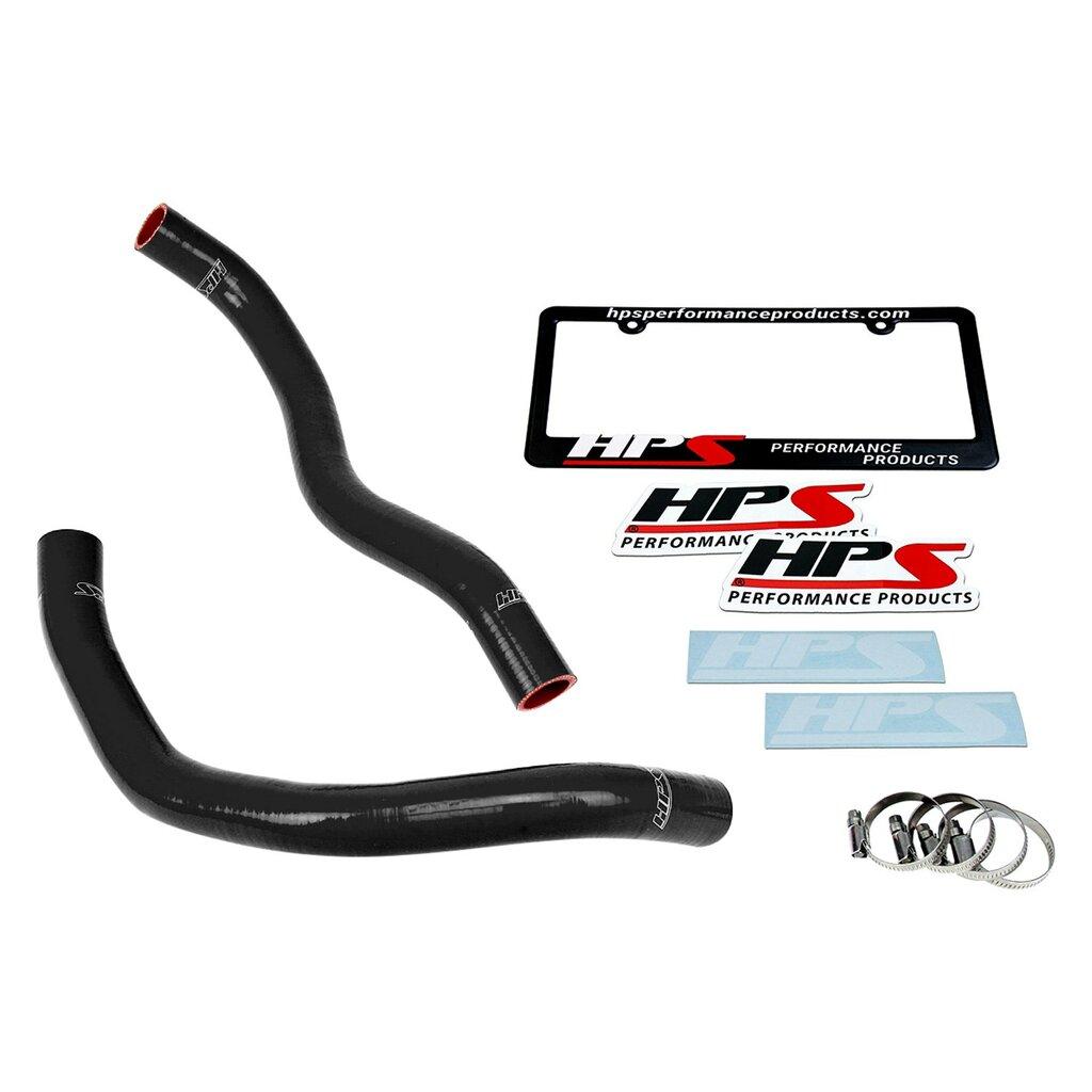 HPS Performance HPS Black Silicone Radiator Hose Kit Coolant OEM Replacement 57-1391-BLK (Honda 03-07 Accord 2.4L 4Cyl) - 57-1391-BLK