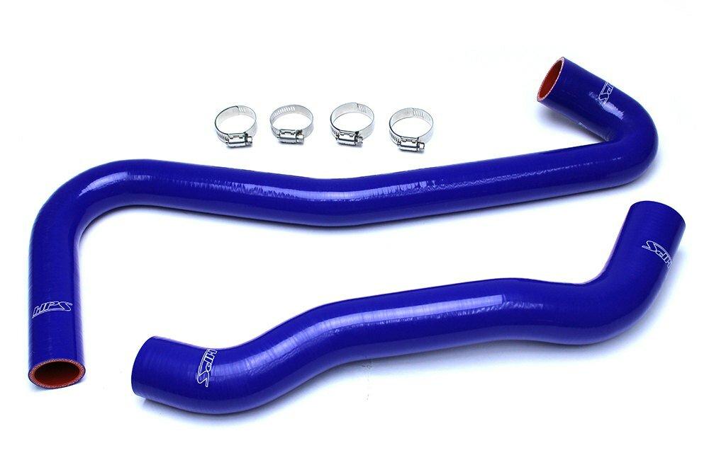 HPS Performance HPS Blue SRT8 WK1 Silicone Radiator Hose Kit Coolant OEM Replacement 57-1460-BLUE (Jeep 09-10 Grand Cherokee SRT8 6.1L V8 WK1) - 57-1460-BLUE