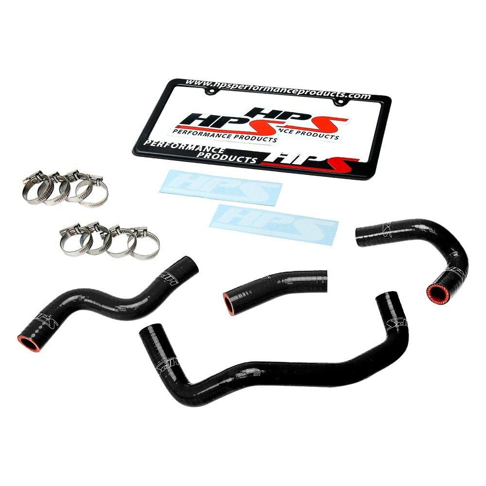 HPS Performance HPS Black Silicone Heater Coolant Hose Kit OEM Replacement 57-1508-BLK (Mazda 06-14 Miata 2.0L) - 57-1508-BLK