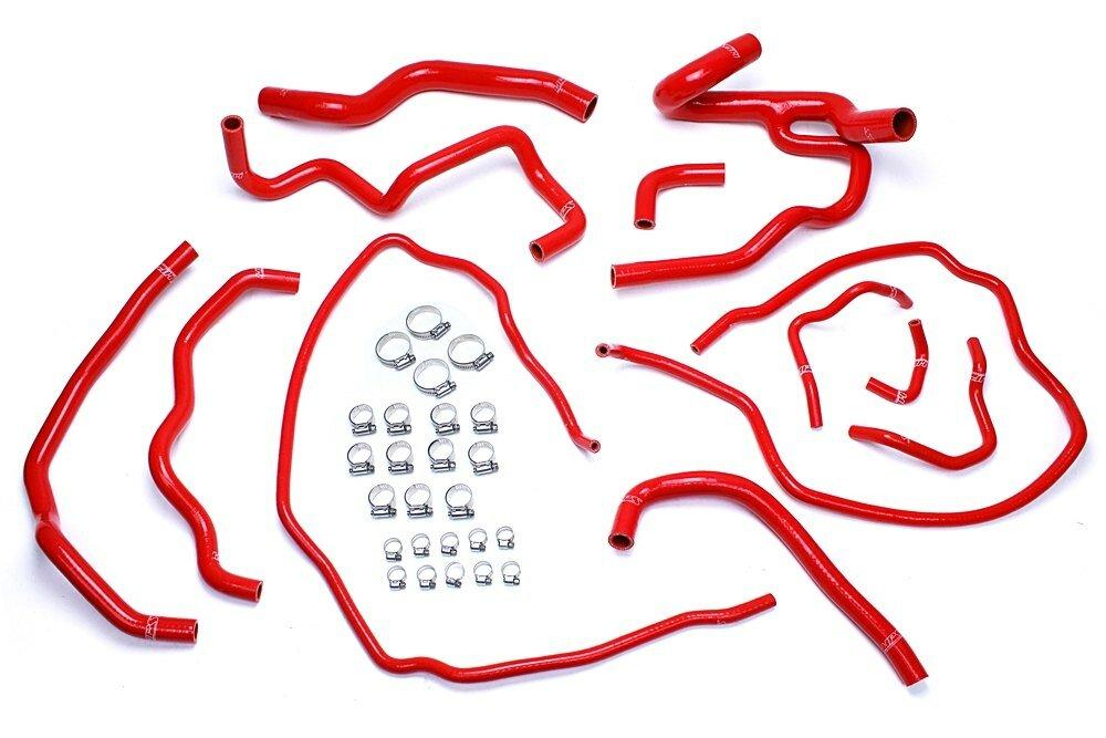 HPS Performance HPS Red Silicone Radiator + Heater Hose Kit Coolant OEM Replacement 57-1511-RED (Mazda 07-09 Mazdaspeed 3 2.3L Turbo) - 57-1511-RED
