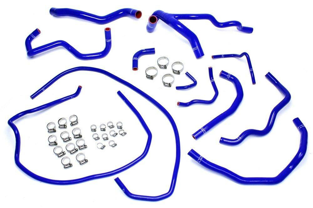 HPS Performance HPS Blue Silicone Radiator + Heater Hose Kit Coolant OEM Replacement 57-1512-BLUE (Mazda 10-13 Mazdaspeed 3 2.3L Turbo) - 57-1512-BLUE