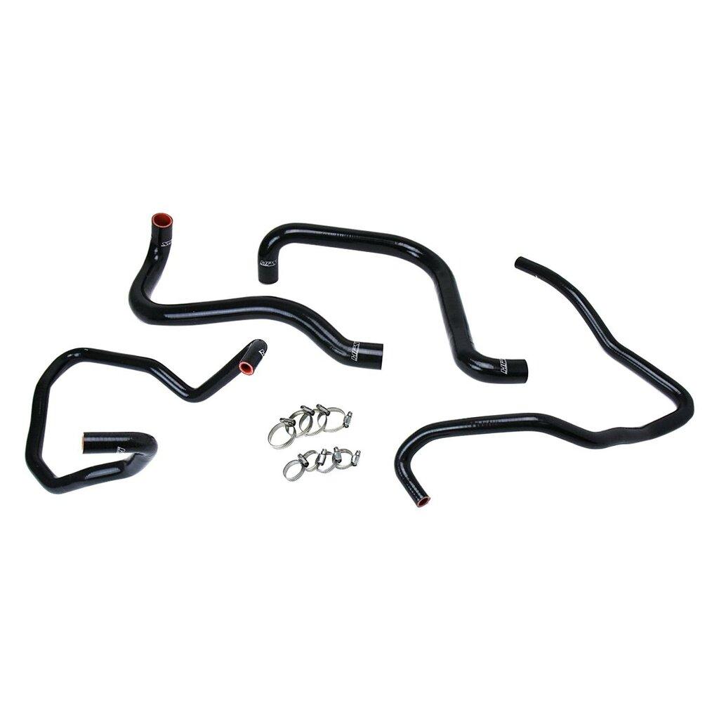 HPS Performance HPS Black TJ SE Silicone Radiator + Heater Hose Kit Coolant OEM Replacement 57-1589-BLK (Jeep 03-06 Wrangler TJ SE 2.4L 4Cyl Left Hand Drive) - 57-1589-BLK