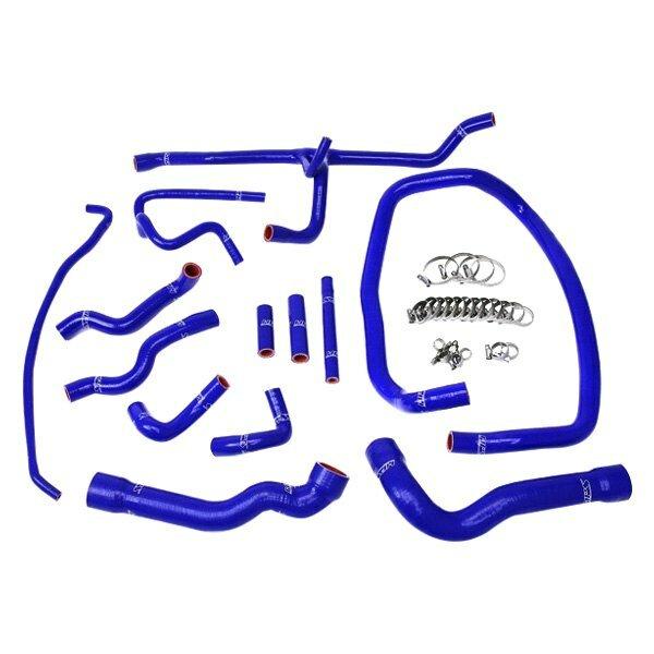 HPS Performance HPS Blue Silicone Radiator + Heater Hose Kit Coolant OEM Replacement 57-1674-BLUE (BMW 96-99 E36 M3 Left Hand Drive) - 57-1674-BLUE